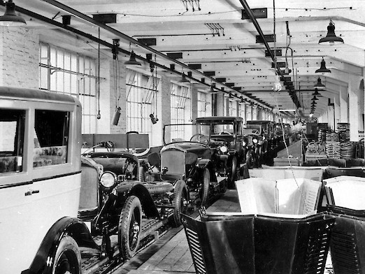 Fertigung im Opel-Werk Rüsselsheim, 1926