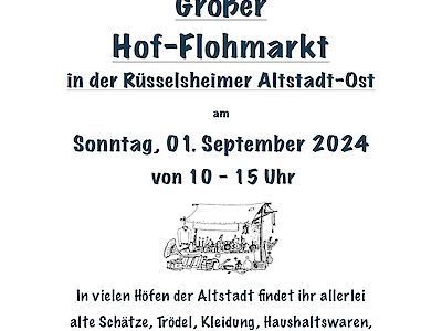 Flyer Hof-Flohmarkt Altstadt-Ost 2024